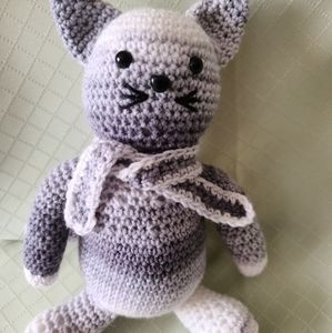Amigurumi Crochet Stuffed Animals: Gray Cat